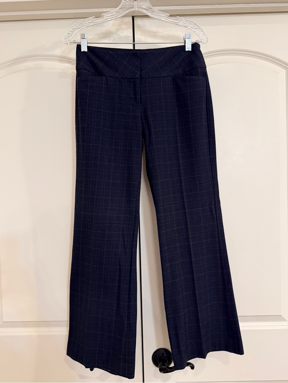 Express Navy Plaid  Pants